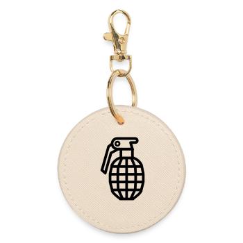 grenade - Porte-clés rond - huître - Devant