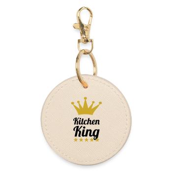 The King of Cooking - Round Keyring - oyster - Front