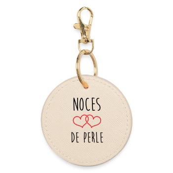 Pearl Wedding 30 Years - Round Keyring - oyster - Front