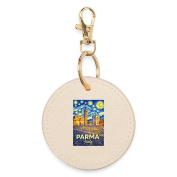 Parma, Italien. - Runder Schlüsselanhänger - Auster - Vorne