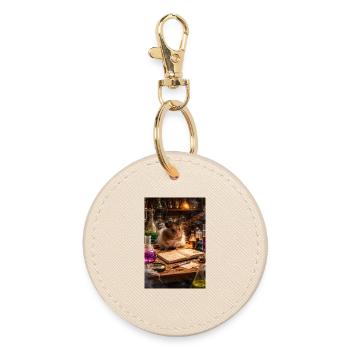Chico 11 : Alchimiste Steampunk - Porte-clés rond - huître - Devant