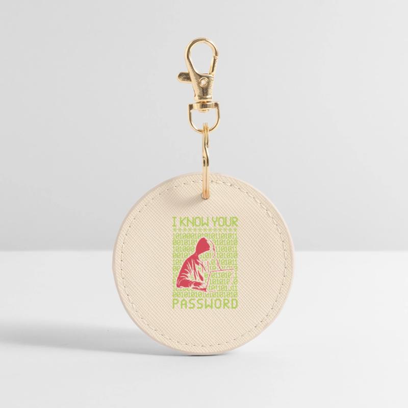 Hacker Hacking Programmer Linux Password Hacker Round Keyring