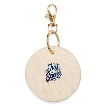 Just Science Blue Splash - Round Keyring - oyster - Front