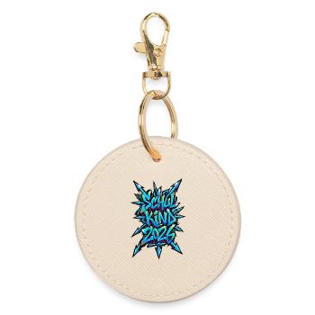 Schoolchild 2026 Graffiti 1st Grade - Round Keyring - oyster - Front