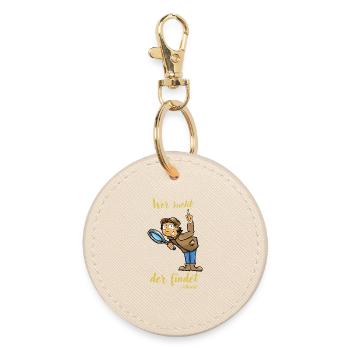 Illustration de détective - Porte-clés rond - huître - Devant