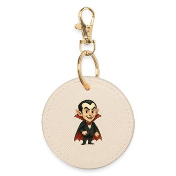 Bande dessinée de vampire - Porte-clés rond - huître - Devant