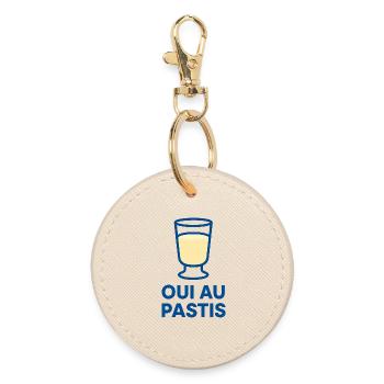 O.u.i at Pastis - Marseille - 13 - Round Keyring - oyster - Front