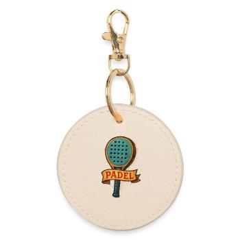 Raquette de Padel - Padeliste - Porte-clés rond - huître - Devant