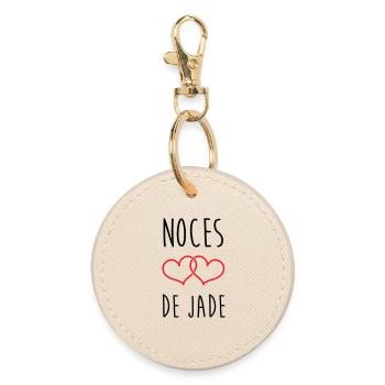 Jade Wedding 26 Years of Love - Round Keyring - oyster - Front