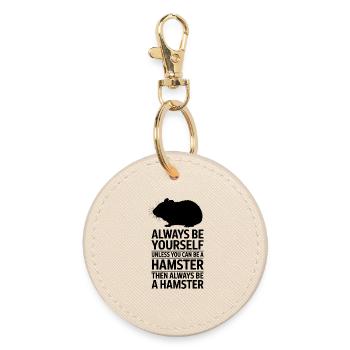 Dictons de hamster Cadeau drôle de hamster - Porte-clés rond - huître - Devant