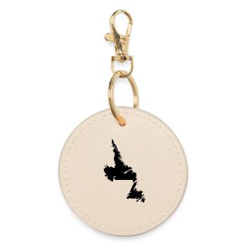Terranova map - Round Keyring - oyster - Front