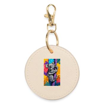 Koala - Porte-clés rond - huître - Devant