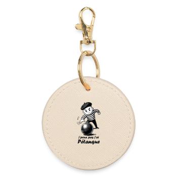 J'peux pas j'ai pétanque - Porte-clés rond - huître - Devant