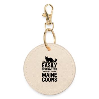 Maine Coon Dictons, blague sur chat, cadeau Maine Coon - Porte-clés rond - huître - Devant