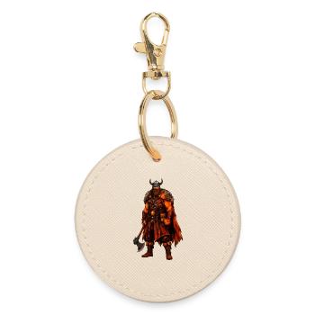 Guerrier viking - Porte-clés rond - huître - Devant