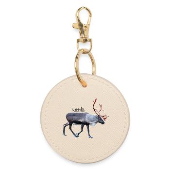 Kittila - Round Keyring - oyster - Front