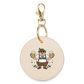 Bière bavaroise Friend Munich Mugs Lederhosen - Porte-clés rond - huître - Devant