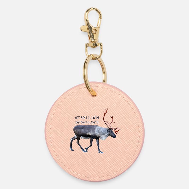Kittila - Round Keyring - light pink