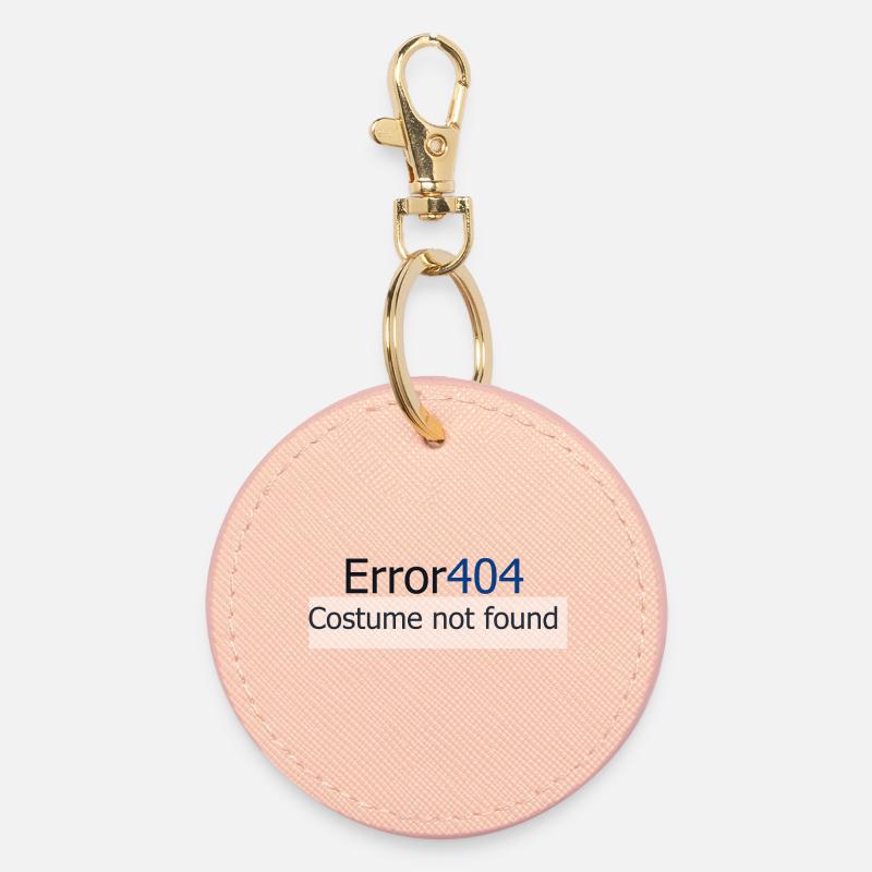 error 404 - Round Keyring - light pink
