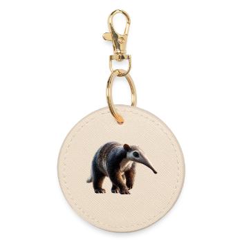 Ameisenbär Tamandua Anteater Große Ameisenbären - Runder Schlüsselanhänger - Auster - Vorne