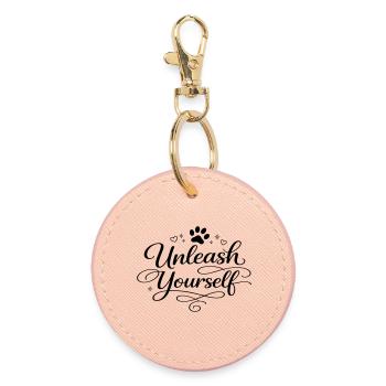 Unleash Yourself - Runder Schlüsselanhänger - Hellrosa - Vorne