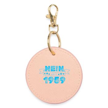 D’autre part, en 1959 - Porte-clés rond - rose clair - Devant