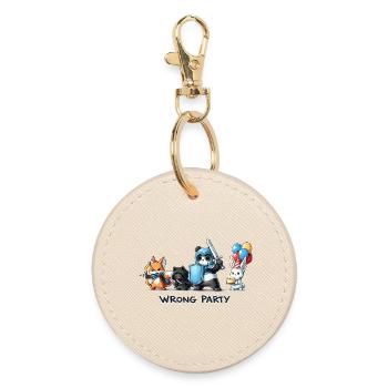 False Party – Knight, Rogue, Mage & Birth - Round Keyring - oyster - Front