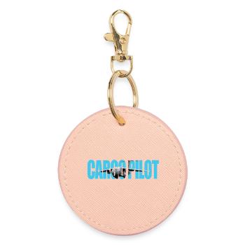 Cargo pilot C-390 - Runder Schlüsselanhänger - Hellrosa - Vorne