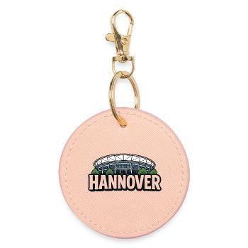 Hannover 1896 Stadion  - Runder Schlüsselanhänger - Hellrosa - Vorne
