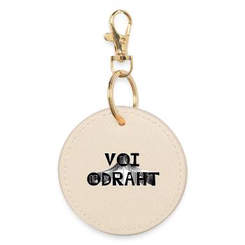 Voi Odraht - extrêmement intelligent, rusé, rusé - Porte-clés rond - huître - Devant