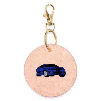 Sports Car - Sports Car - Coupé - Round Keyring - light pink - Front