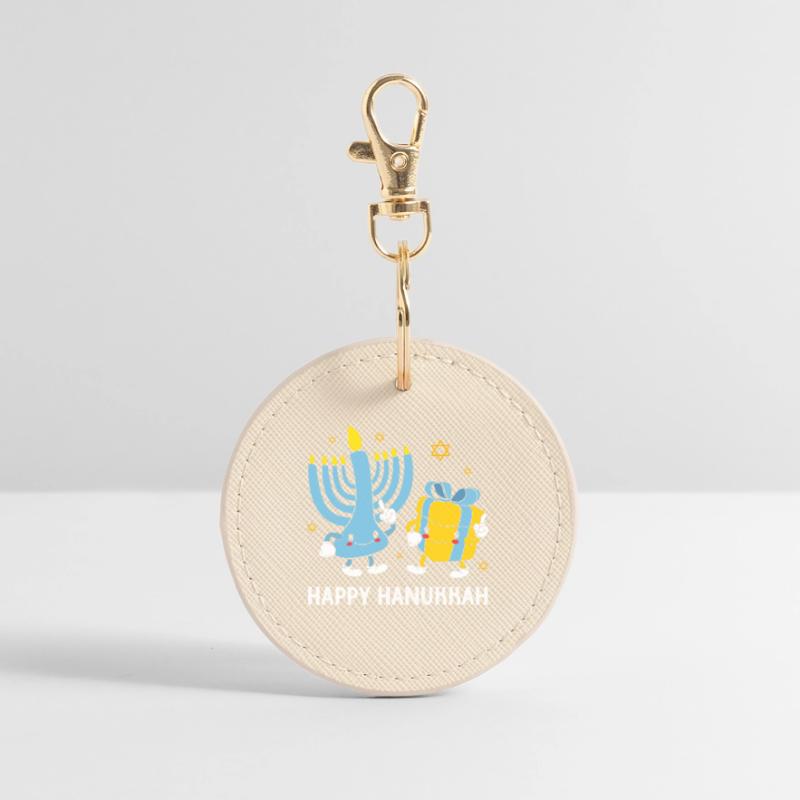 Hanoukka Hanoukka Hanoukka Gnome Porte-clés rond