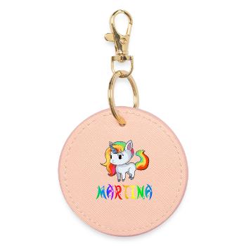 Unicorn Martina - Porte-clés rond - rose clair - Devant
