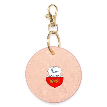 Aquitaine - Porte-clés rond - rose clair - Devant