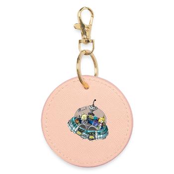Micol and Mael - the UFO 1 / - Round Keyring - light pink - Front