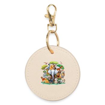 Collège des animaux de la forêt - Porte-clés rond - huître - Devant