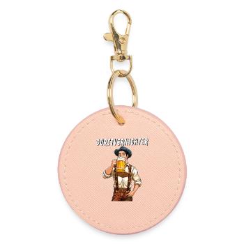 MAN Beer - Round Keyring - light pink - Front