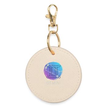 Horoscope du zodiaque des Gémeaux Signe du zodiaque - Porte-clés rond - huître - Devant