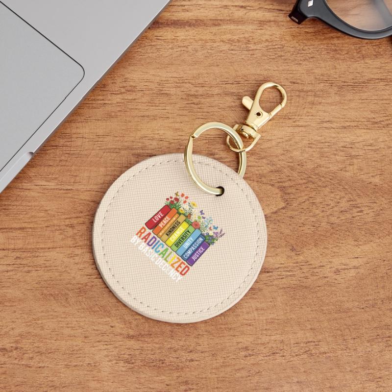 Radicalized Basic Decency Kindness Equality  Round Keyring