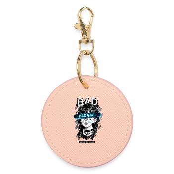Bad Girl Anime E-Girl Esthétique Design - Porte-clés rond - rose clair - Devant
