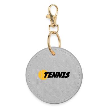 Tennis - Porte-clés rond - bruyère - Devant