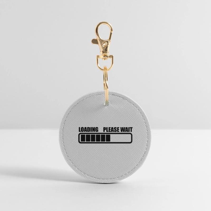 Loading wait a while Round Keyring