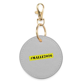 Malle 2026 - Round Keyring - grey - Front