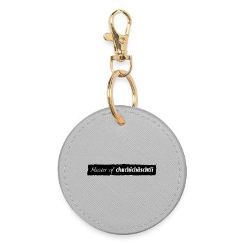 Master of Chuchichäschtli - Runder Schlüsselanhänger - Grau - Vorne