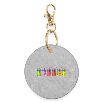 Smoothie - Round Keyring - grey - Front