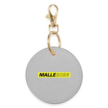 Malle 2026 - Round Keyring - grey - Front