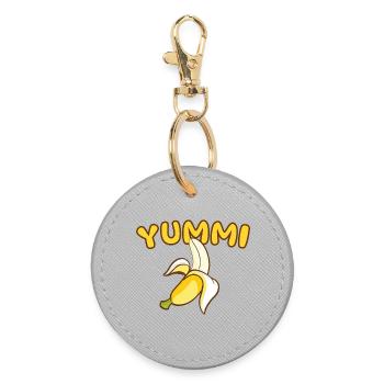 YUMMI - A Matter of Taste - Round Keyring - grey - Front