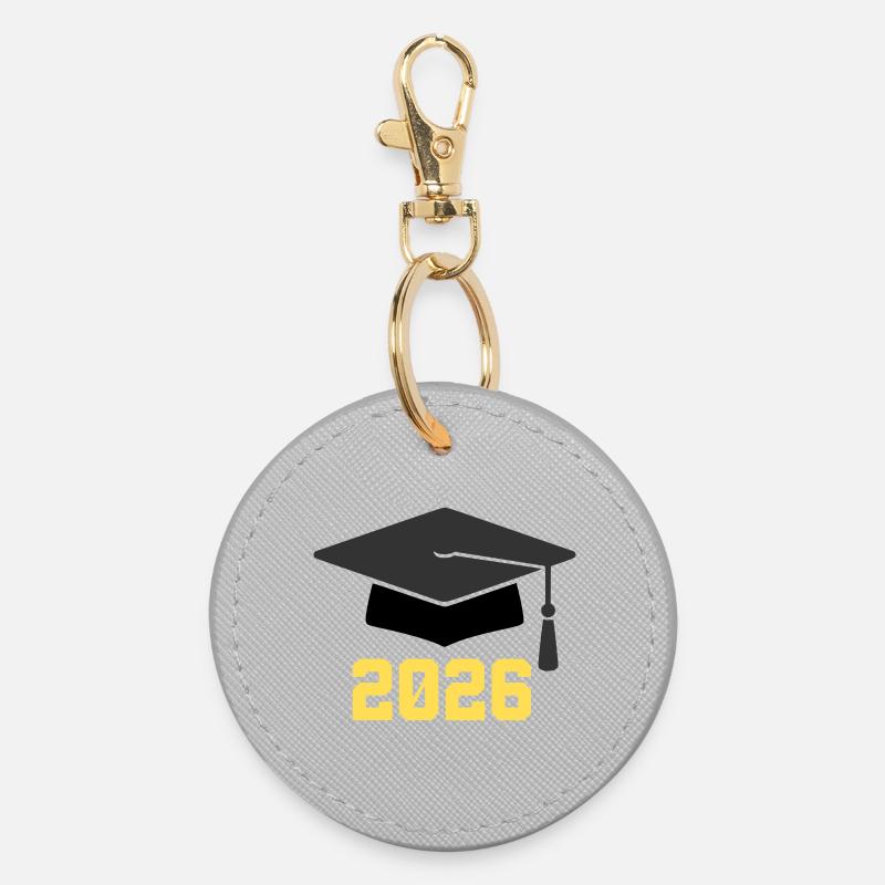 Doctoral Degree 2026 - Round Keyring - grey