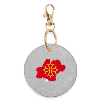 Occitanie - Porte-clés rond - bruyère - Devant