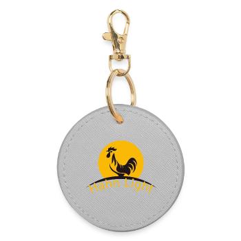 Tap Light - Round Keyring - grey - Front